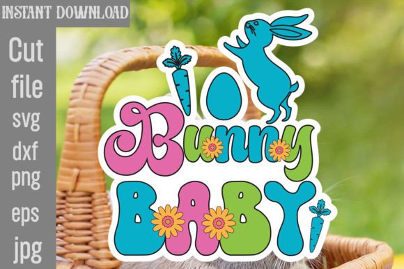 Bunny Baby Retro Easter SVG Review