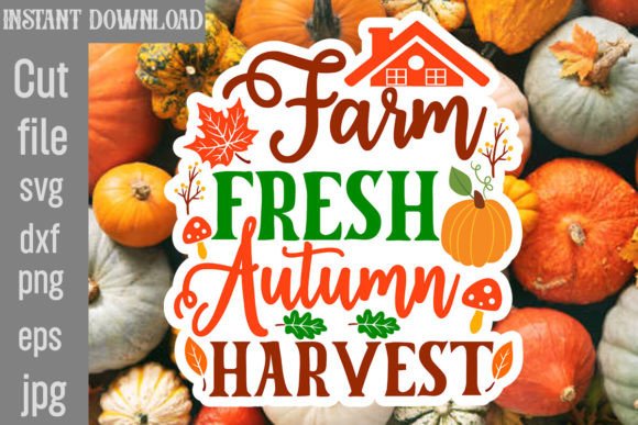 Farm Fresh Autumn Harvest Sticker Design Review