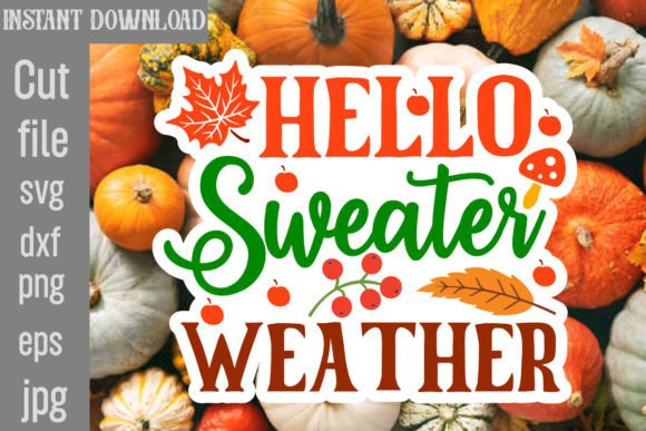Hello Sweater Weather Sticker Design Review