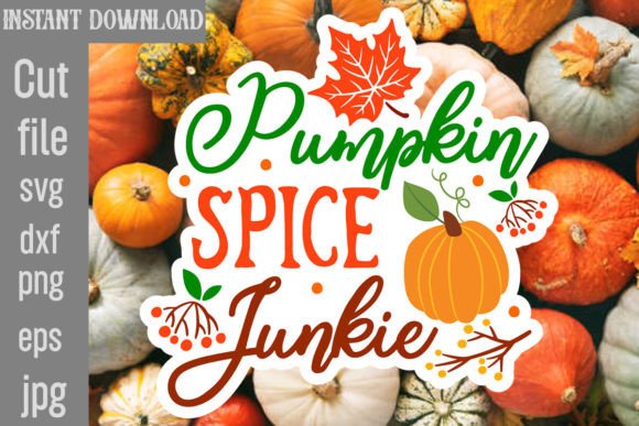 Pumpkin Spice Junkie Sticker Design Review