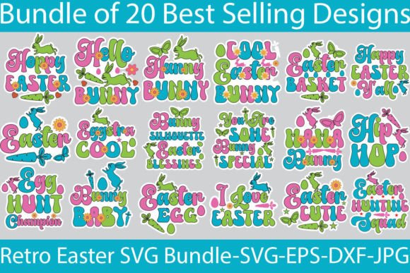 Retro Easter SVG Bundle Review