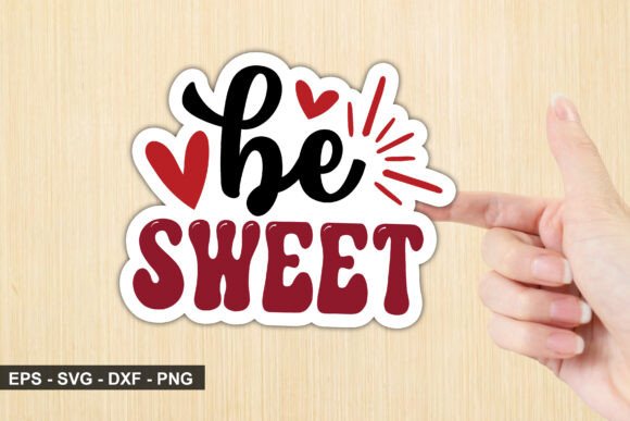 Valentine Sticker Design, SVG File Review